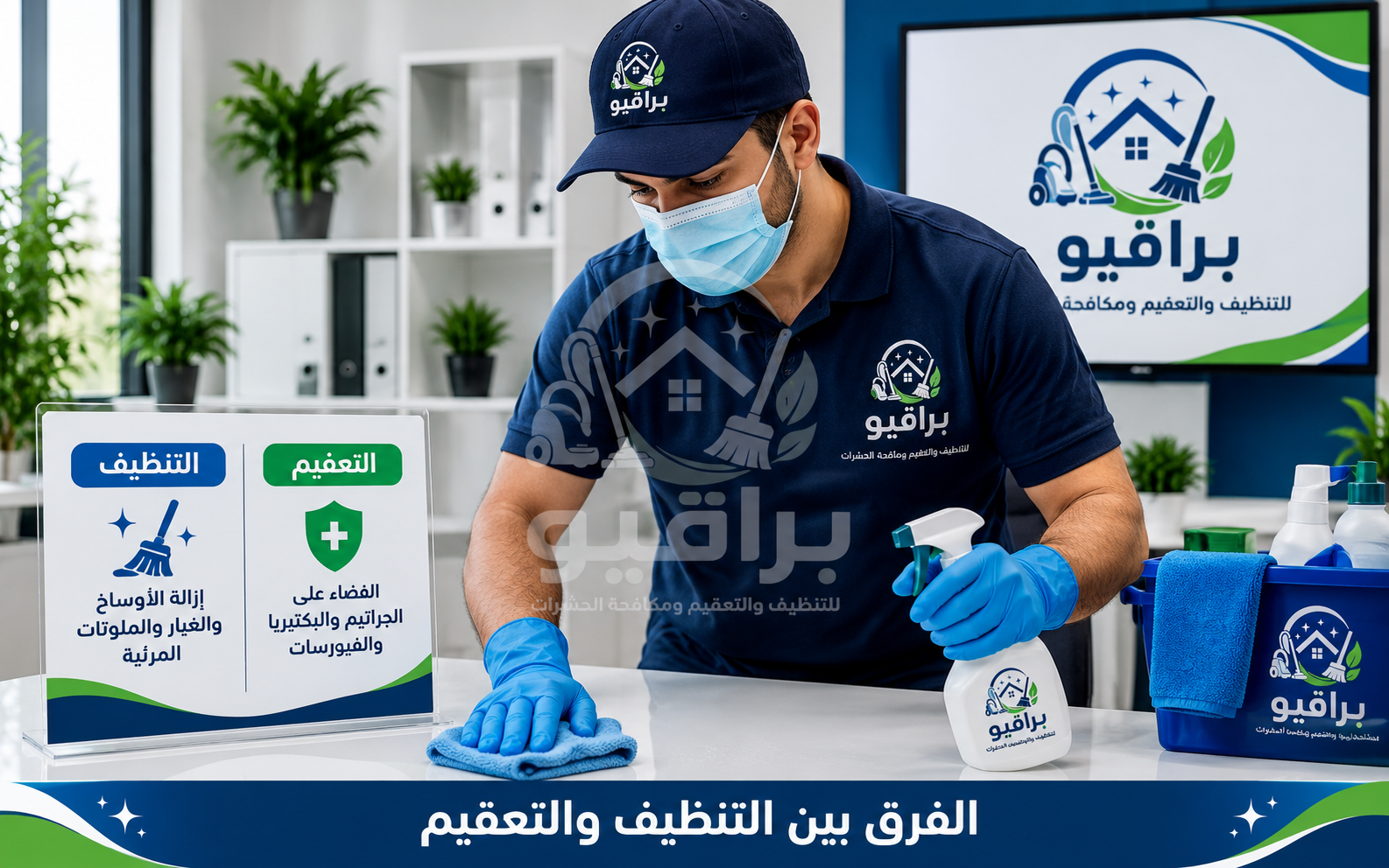 الفرق بين التنظيف والتعقيم