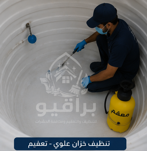 تعقيم الخزانات العلوية
