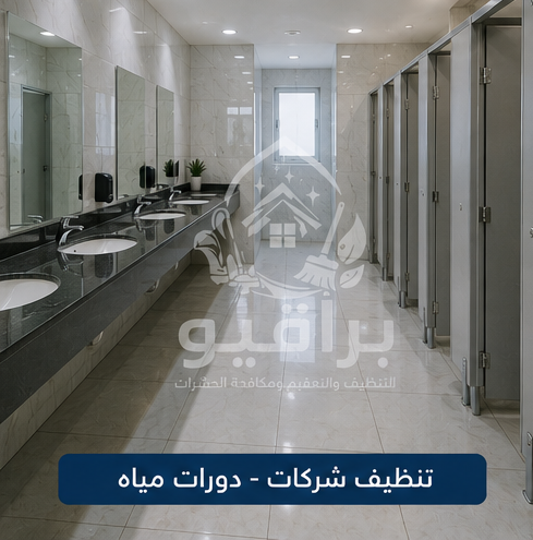 تنظيف دورات مياه الشركات