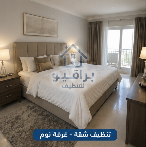 تنظيف غرفة نوم الشقة