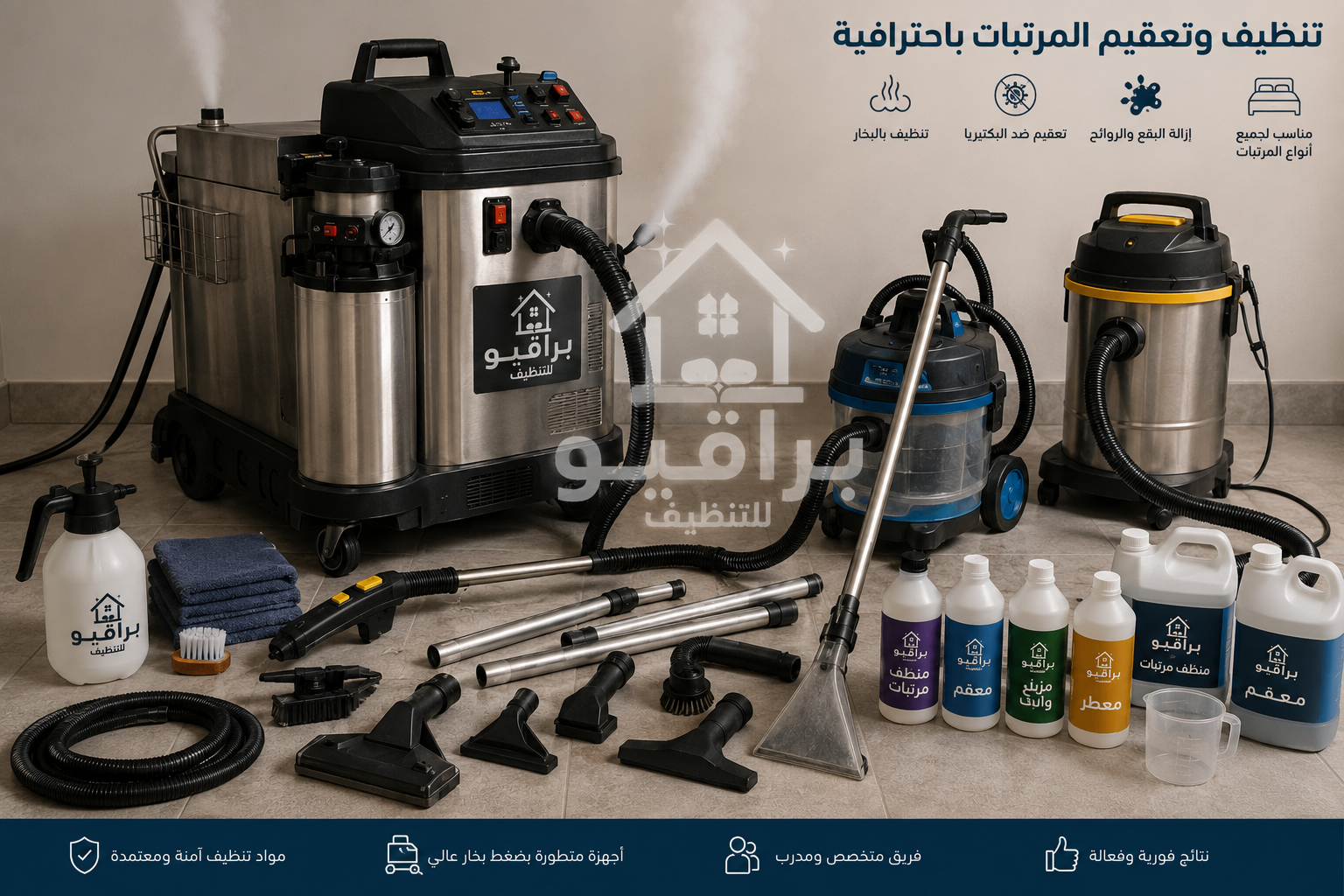 معدات تنظيف المراتب