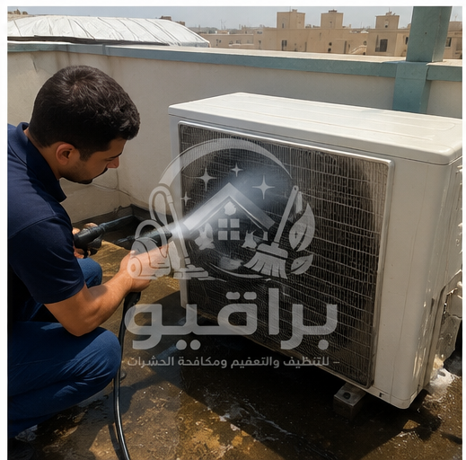 تنظيف الوحدة الخارجية للمكيف