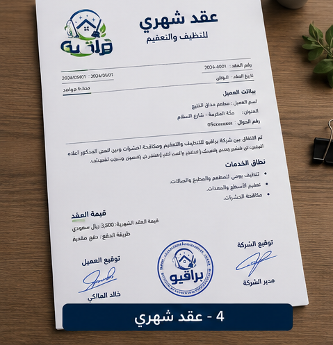 عقود نظافة فنادق قبل وبعد